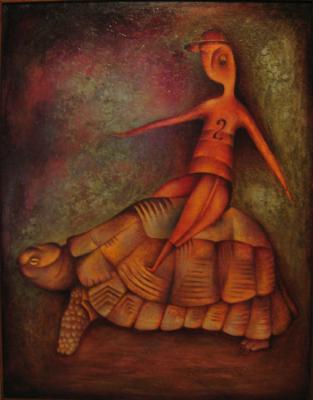 Horseman on a Turtle. Kuznetsov Vladimir