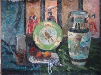 Still Life 27. Vase China and English Plate. Rogov Vitaly