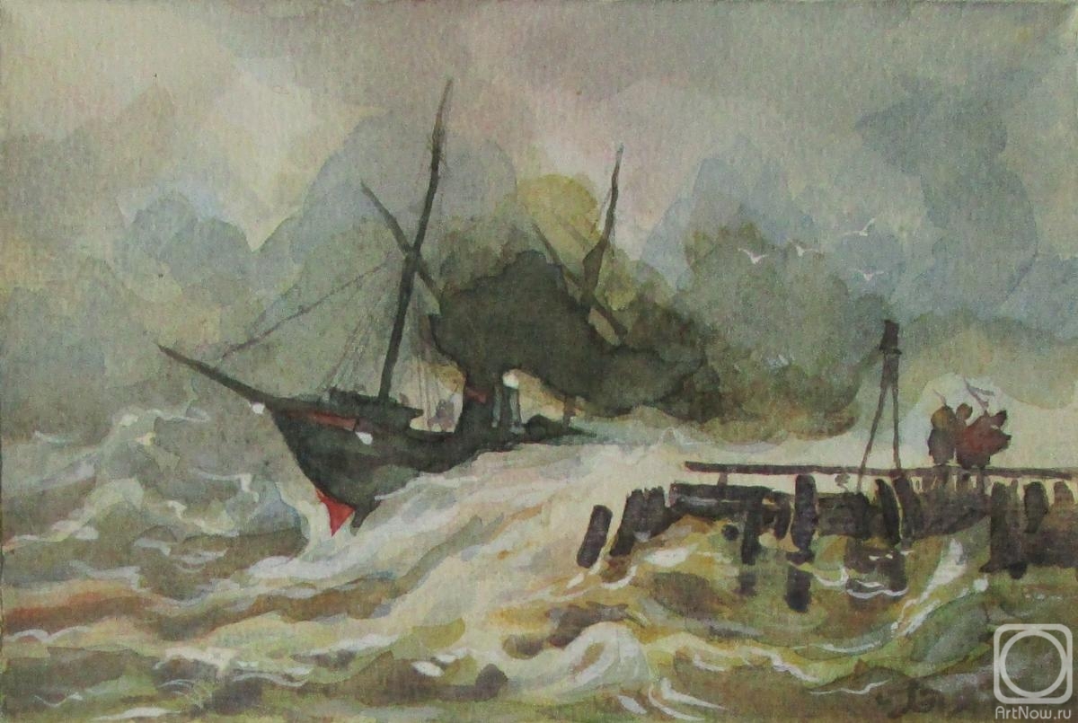 Dobrovolskaya Gayane. Storm on the sea