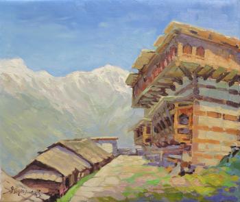 The Himalayas. A high-mountain village. Jana