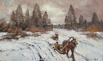 Winter day, sleigh ride