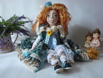 Sculptural and textile doll
