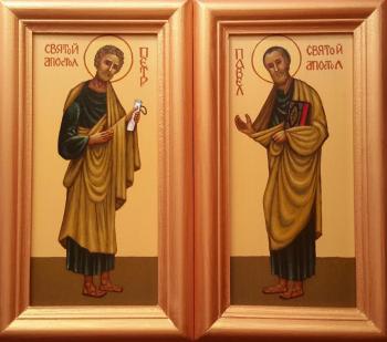 Icon of "Holy Peter and Paul" (2in1). Markoff Vladimir