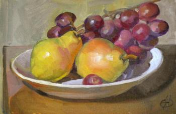 Pears and grapes. Nikonova Olga