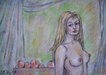 Girl with peaches 1. Kyrskov Svjatoslav