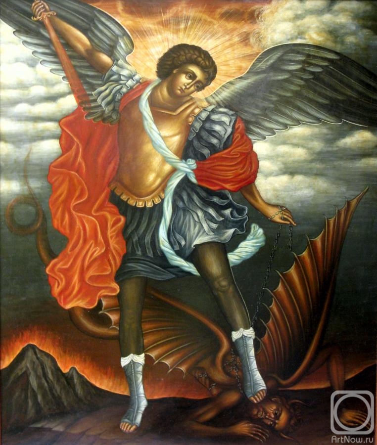 Shurshakov Igor. The Archangel Michael (religious painting)