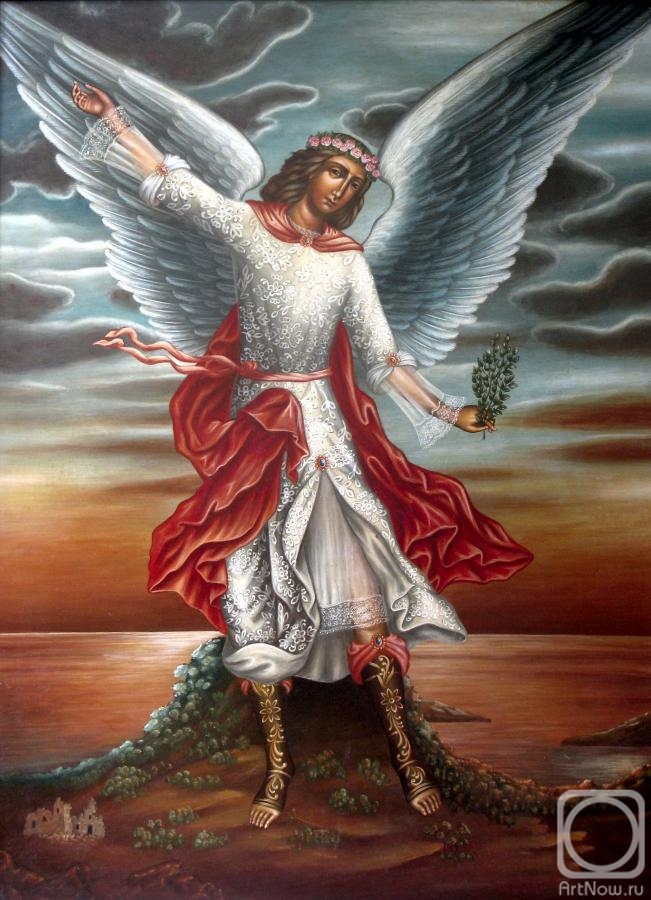 Shurshakov Igor. Archangel Ariel (religious painting)