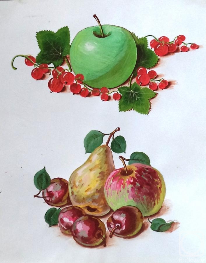 Dobrovolskaya Gayane. Apples & Red Currant, Pear & Plums