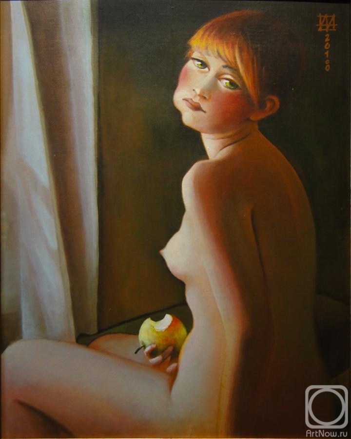 Andrianov Andrey. Girl with Apple