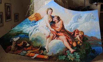 Bouchez's copy "Venus and Kefal" (painting for a caisson for a ceiling). Simonova Olga