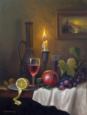 Still life with candle. Solovyev Sergey