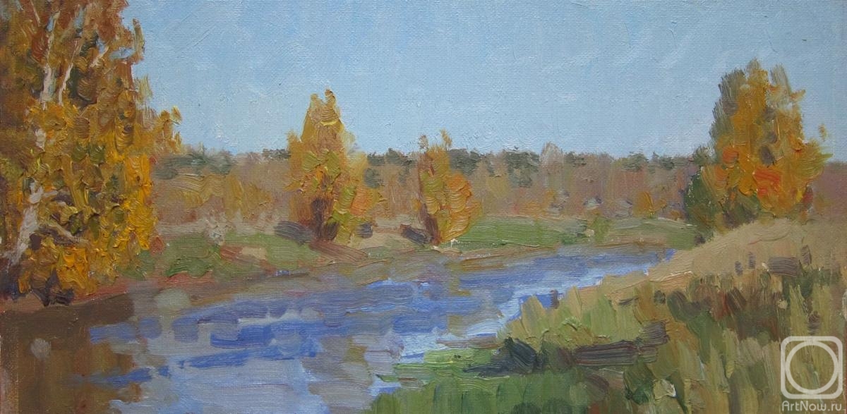 Chertov Sergey. Klyazma. A Sunny autumn day