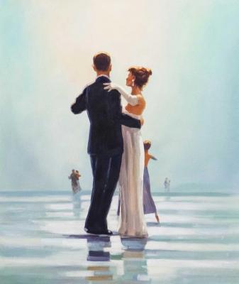 Copy of the picture of Jack Vettriano. Dance Me to the End of Love. Kamskij Savelij