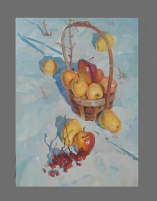 Apples in the snow. Tuzhikov Igor
