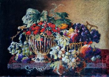 Vase with strawberries. Borisov Mikhail