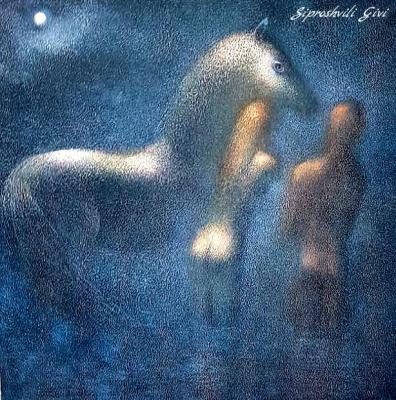 Moonlit night ( ). Siproshvili Givi