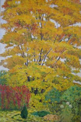 Painting Autumn Gold. Homyakov Aleksey