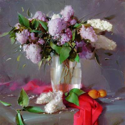 Gappasov Ramil Ravilevich. Still life with lilacs