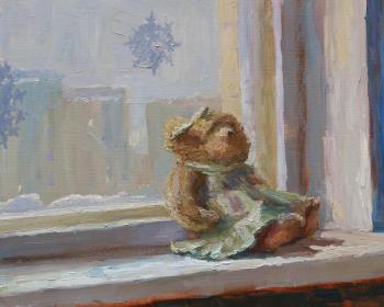 Bear at a window. Ledneva Nataliya