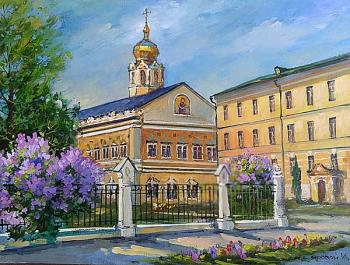 Moscow Theological Academy. Lilac blooms. Iarovoi Igor