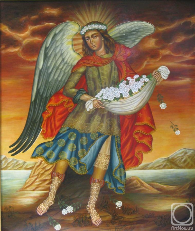 Shurshakov Igor. Archangel barachiel (religious painting)
