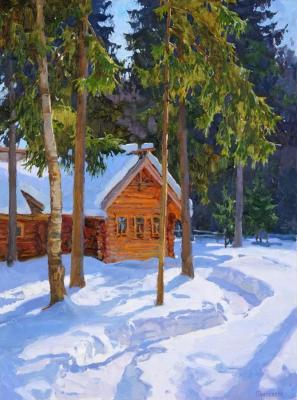 At the edge of the forest, winter lived in the hut. Panteleev Sergey