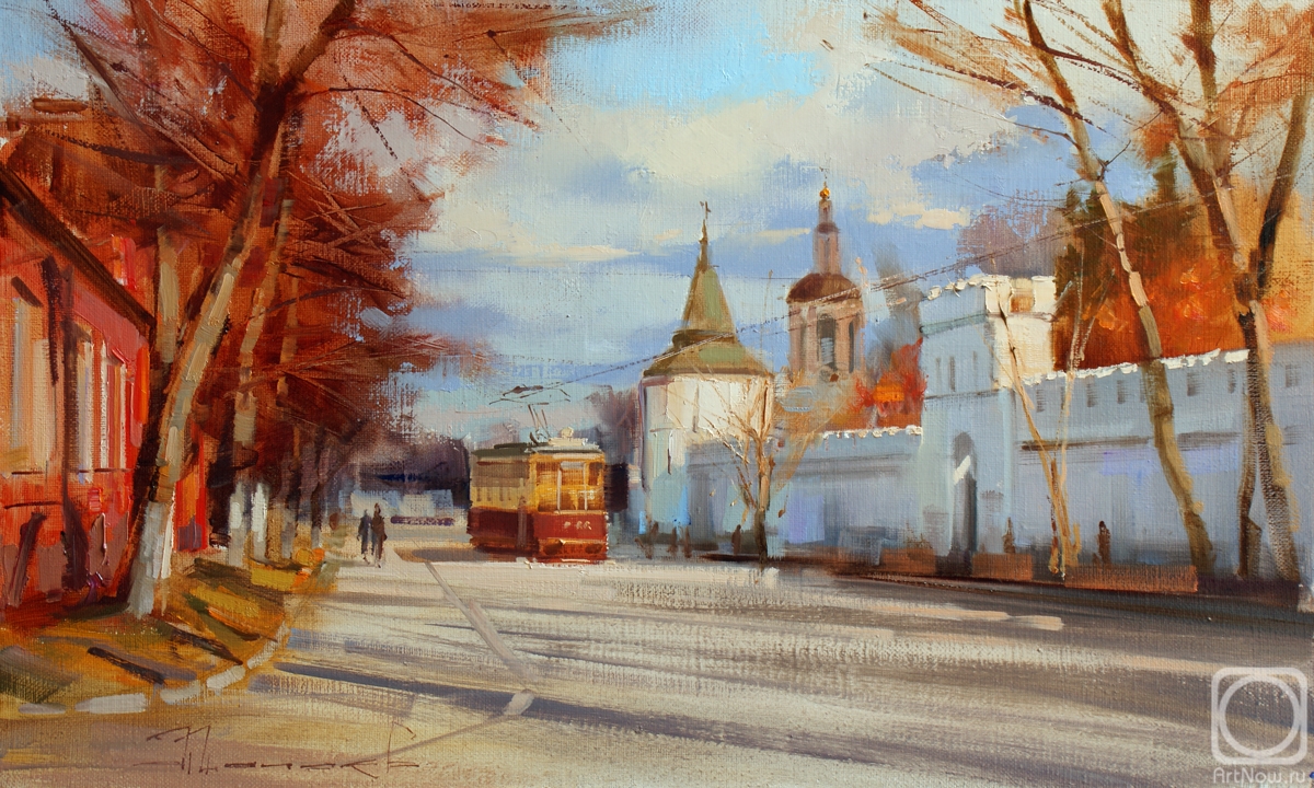 Shalaev Alexey. October. Old Moscow, Danilovsky Val street