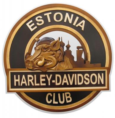 The emblem of the biker club from Estonia