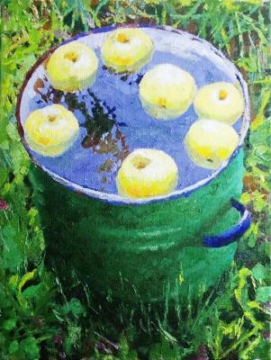 Apples on water