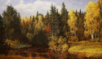 Autumn in Abramtsevo, a copy of the painting by V. Polenov