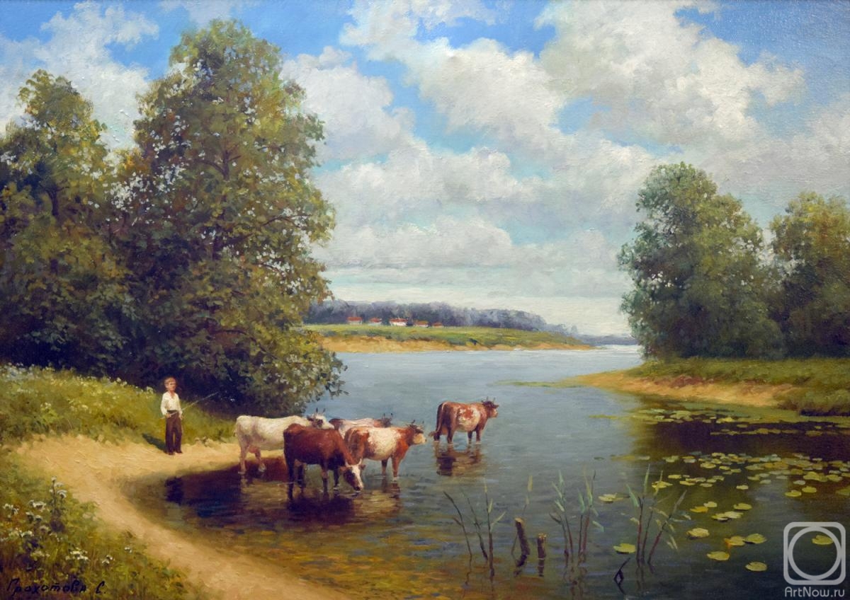 Grokhotova Svetlana. Water meadow