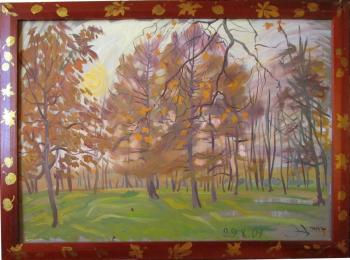 The last leaves (sketch) in the frame. Dobrovolskaya Gayane