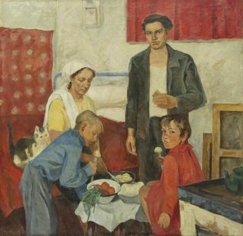 Artist's family. Klyuzhin Gennadiy