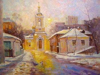 Moscow. Bolshoi Predtechensky lane (Church of the Nativity of John the Baptist "what is behind Presnensky Ponds"). Gerasimov Vladimir