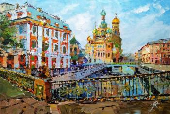 View of the Church of the Savior on Spilled Blood from the Theater Bridge. Rodries Jose