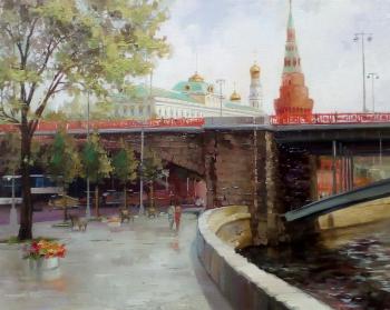 Moscow. By the embankment to the Kremlin