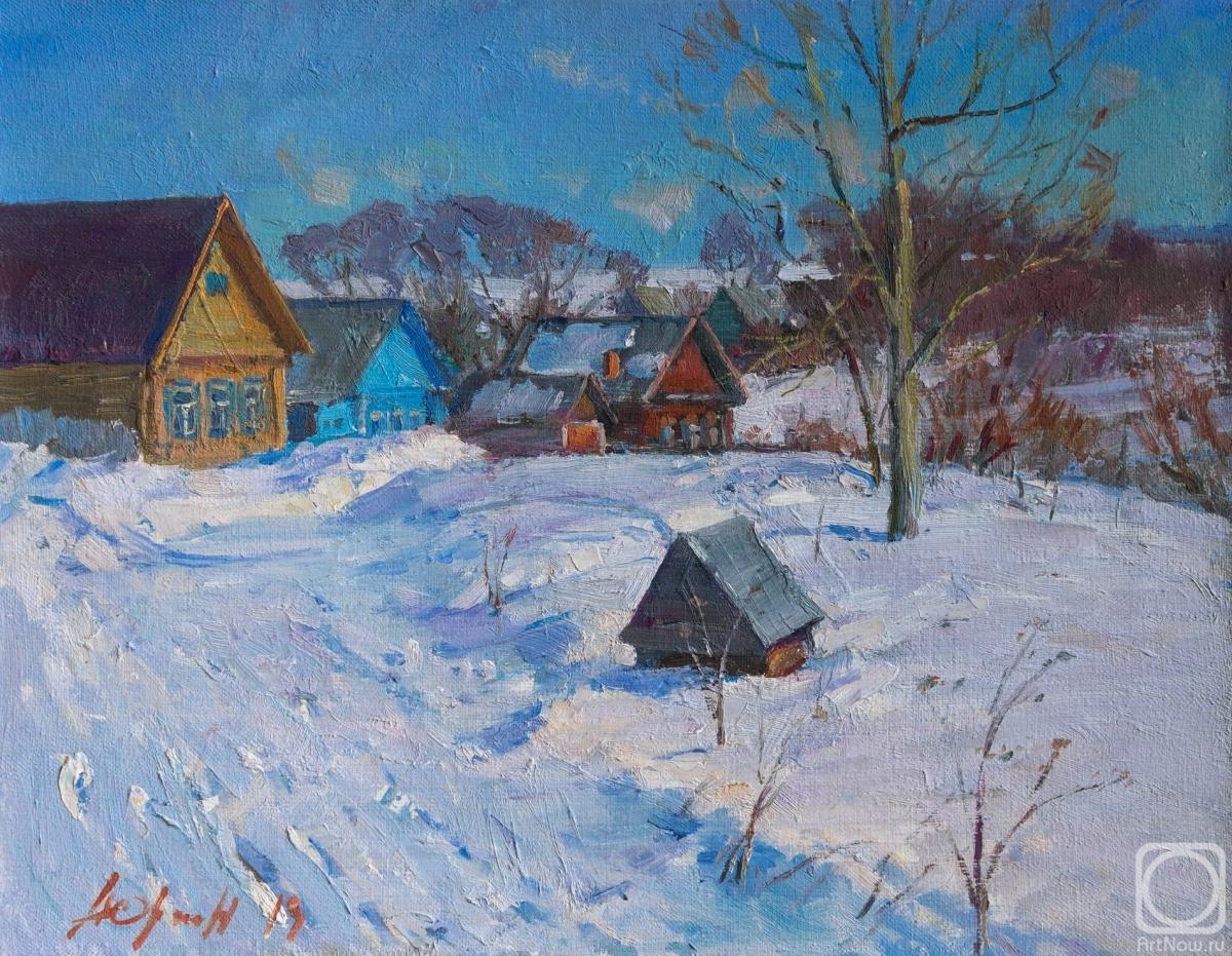 Yurgin Alexander. Winter in Village
