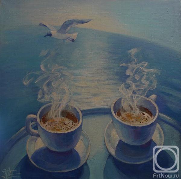 Panina Kira. Coffee and the sea