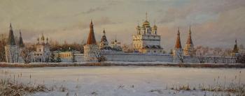 Teryaevo, Joseph-Volotsky Monastery, winter evening. Andrushin Arsenij