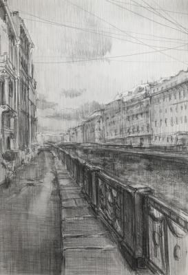 City sketches, Saint-Petersburg. Chistiakov Vsevolod