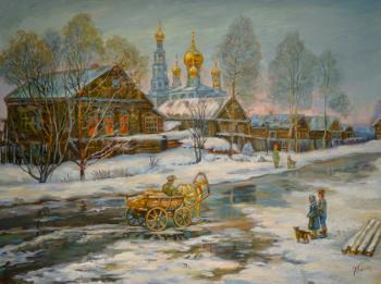 March in the village (). Panov Eduard