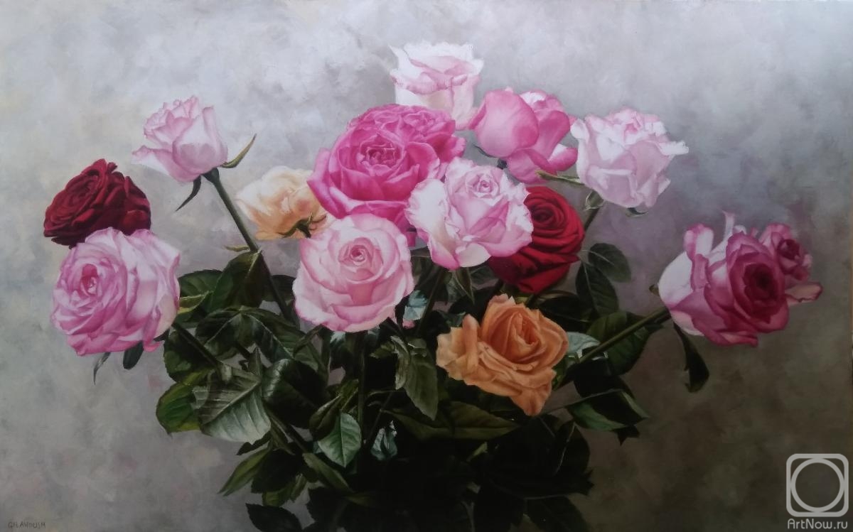 Gharagyozyan Anoush. A bouquet of roses
