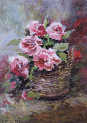 Basket with roses. Dorofeev Sergey