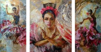 Flamenco (triptych). Riger Erika