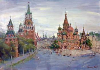 View of Red Square and Pokrovsky Cathedral ( ). Poluyan Yelena