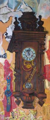 Change of time, antique clock