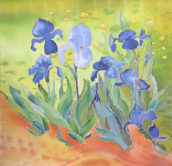 Irises. Based on van Gogh. Tsebenko Natalia