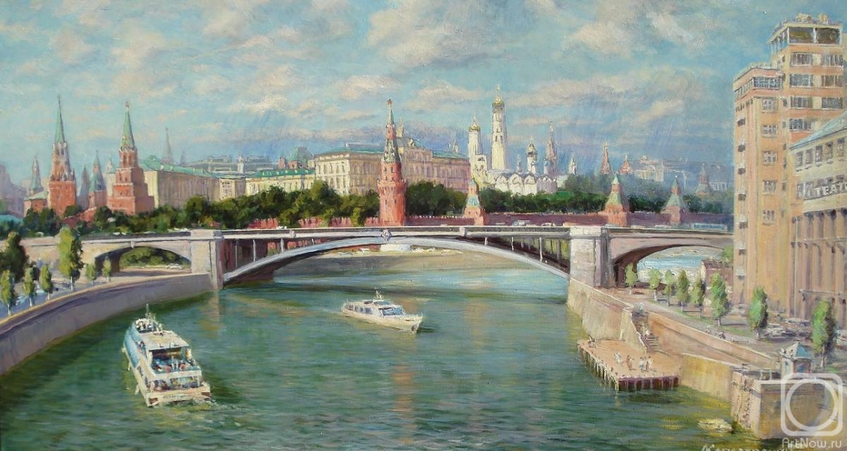 Kovalevscky Andrey. View from the Patriarchal Bridge to the Kremlin