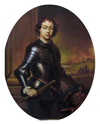 Portrait of Peter I. Jan Venix. 1697