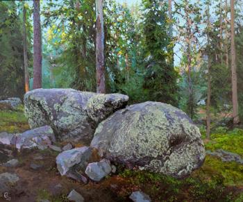 Trolls sleep (from the Karelian stones series). Sergeev Oleg